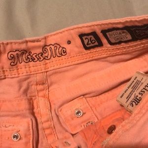 Miss Me peach shorts
